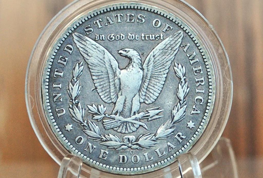 Authentic 1893 CC Morgan Dollar - VF - 1893 Carson City Mint Silver Dollar - 1893CC Morgan Silver Dollar - Tough Date! - Image 2