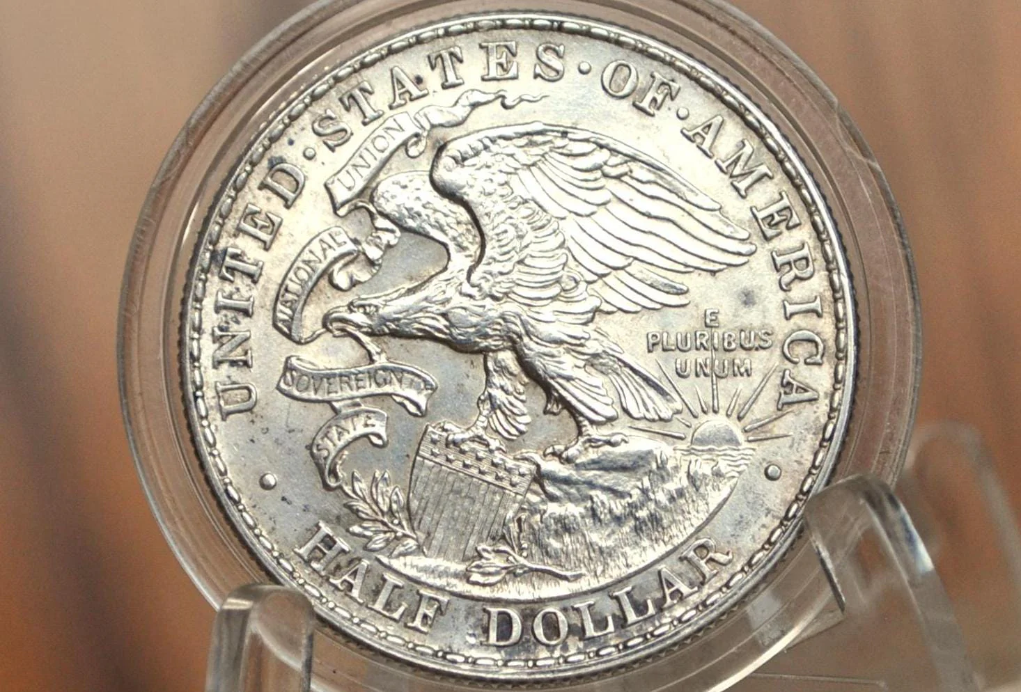 Authentic 1918 Illinois Centennial Silver Commemorative Half Dollar - Uncirculated Details - Lincoln Half Dollar Lincoln Commemorative 1918 - Image 2