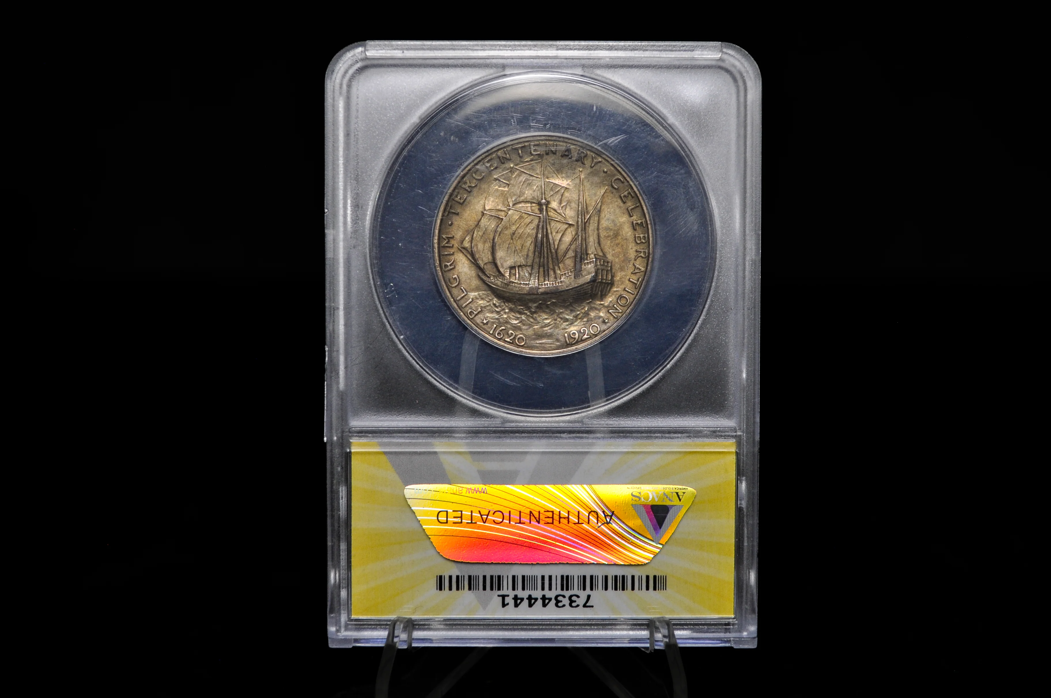 Authentic 1920 Pilgrim Tercentenary Silver Commemorative Half Dollar - XF-BU (Uncirculated) - Pilgrim Half Dollar Commemorative 1920 - Image 14