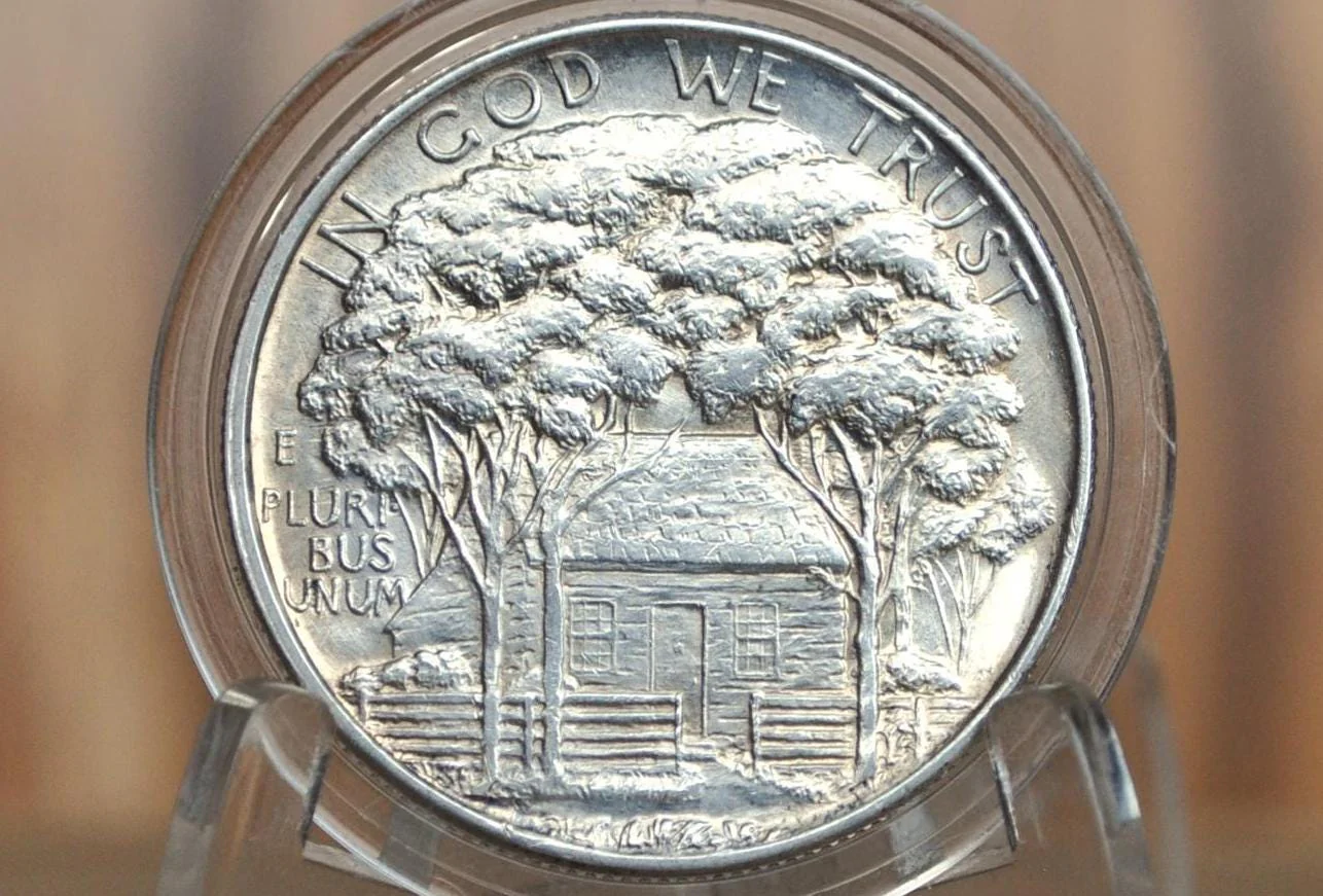 Authentic 1922 Grant Memorial Silver Commemorative Half Dollar - AU (About Uncirculated) General Ulysses S. Grant 1922 Half Dollar Original - Image 2