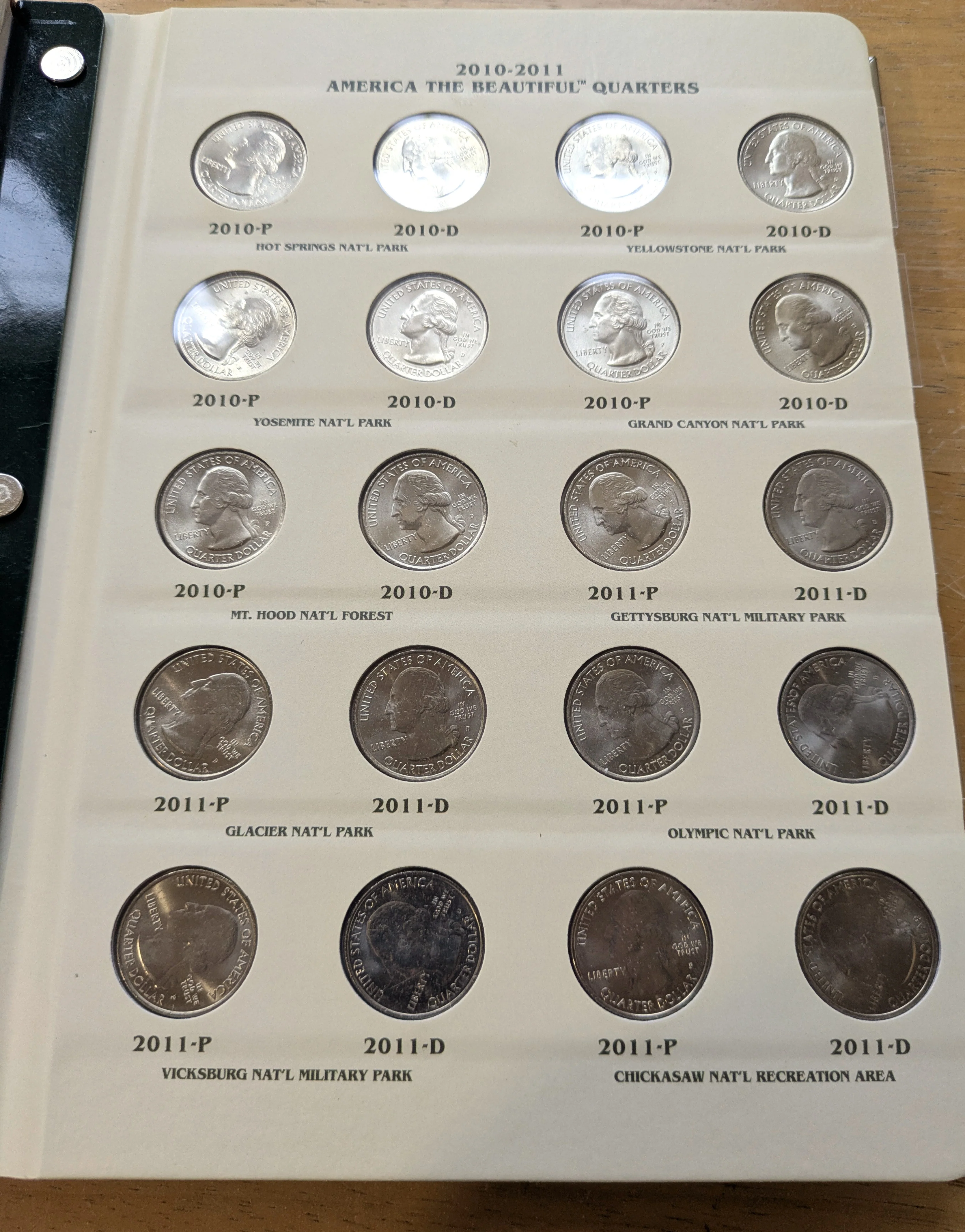 Awesome Official Smokey The Bear Quarter Album - ATB P&D Set - Partially Complete - Prestine Condition - Image 2