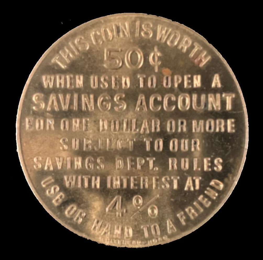 Bank Deposit Token - 50 Cents - First National Bank Portsmouth New Hampshire, USA - Pre-1966 Minting - Image 3