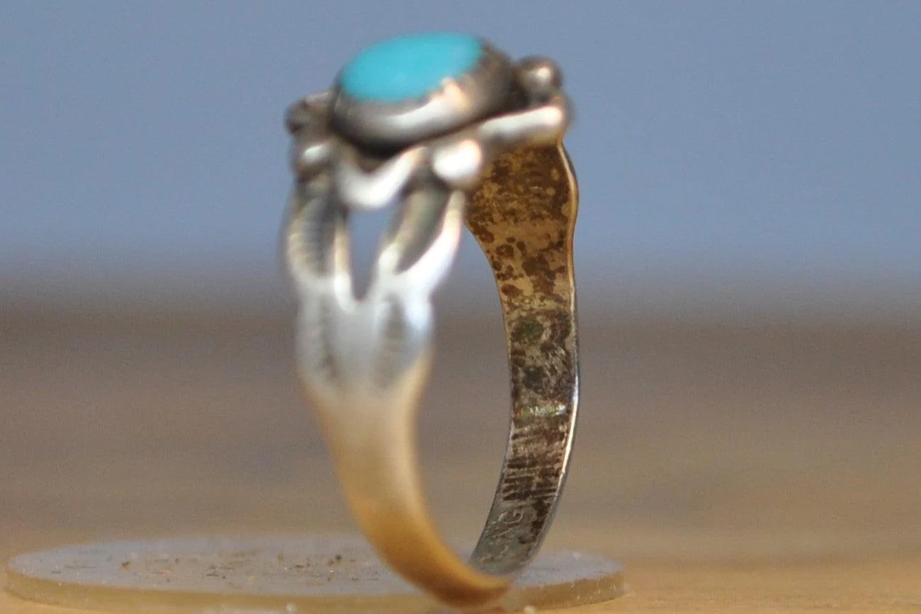 Bell Trading Post Ring - Size 3 - Stamped and Tested Sterling Silver - Authentic Native American Jewelry - Image 6