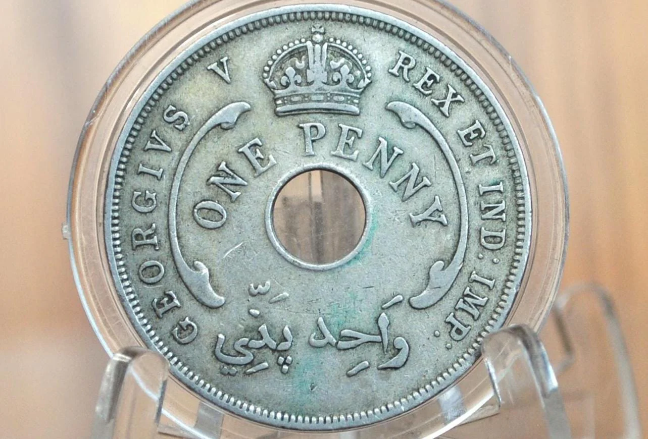 British West Africa 1 Cent Coins - Choose by Date! - Cool Designs - West Africa 1 Penny - Image 2