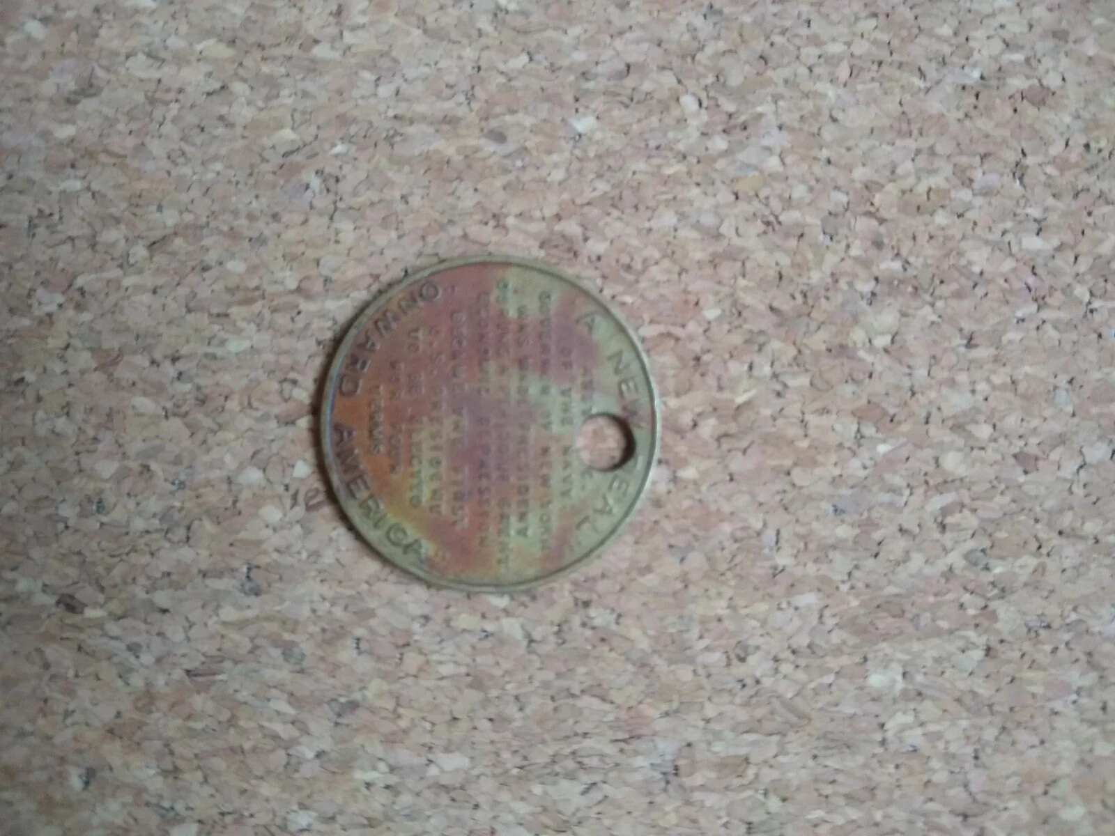 Franklin Roosevelt "A New Deal" Token. Modified for a Necklace - Image 4