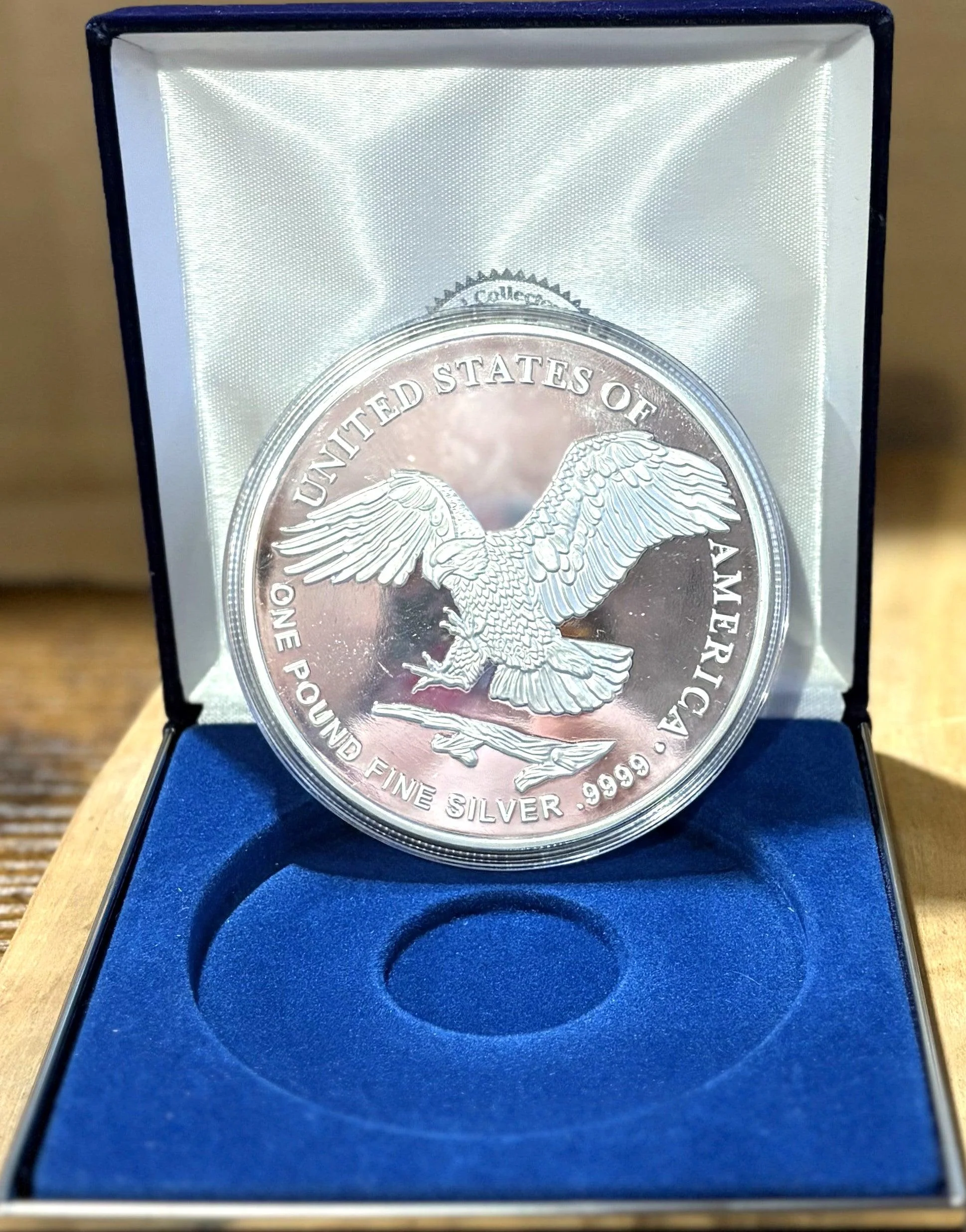2022 American Silver Eagle One Troy Pound Fine Silver .9999 - One Troy Pound Fine Silver .9999 Silver Eagle Large Collectible - Image 2
