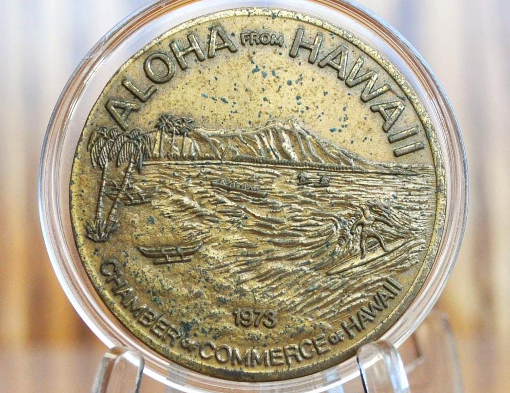 Hawaii Honolulu Dollars - Chamber of Commerce Hawaii - Waikiki Beach - Collectible Exonumia - - Image 2