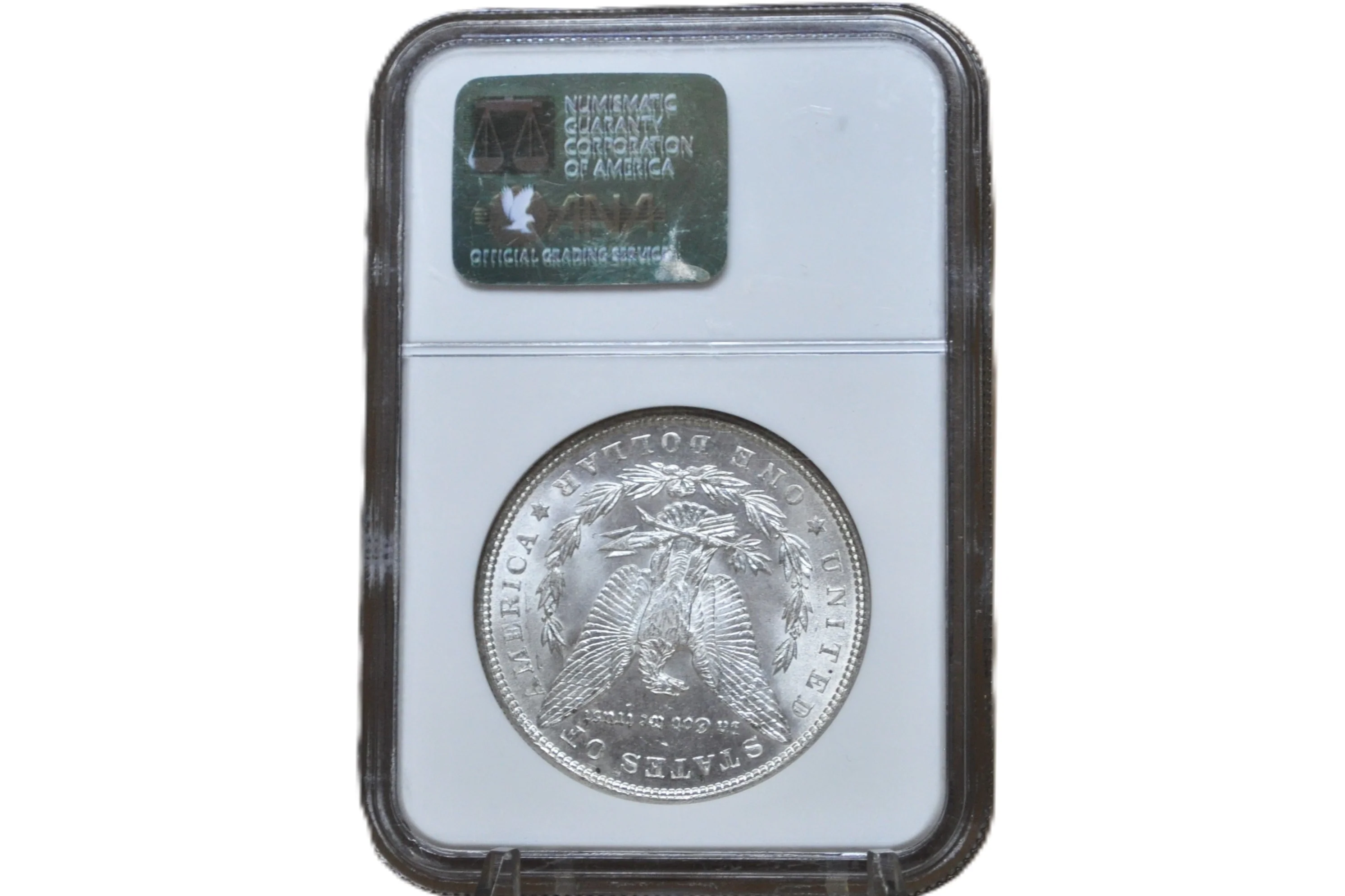 1887 Morgan Dollar Brilliant UNC Binion Collection - Binion Collection 1887 Morgan Dollar Brilliant Uncirculated - Image 2