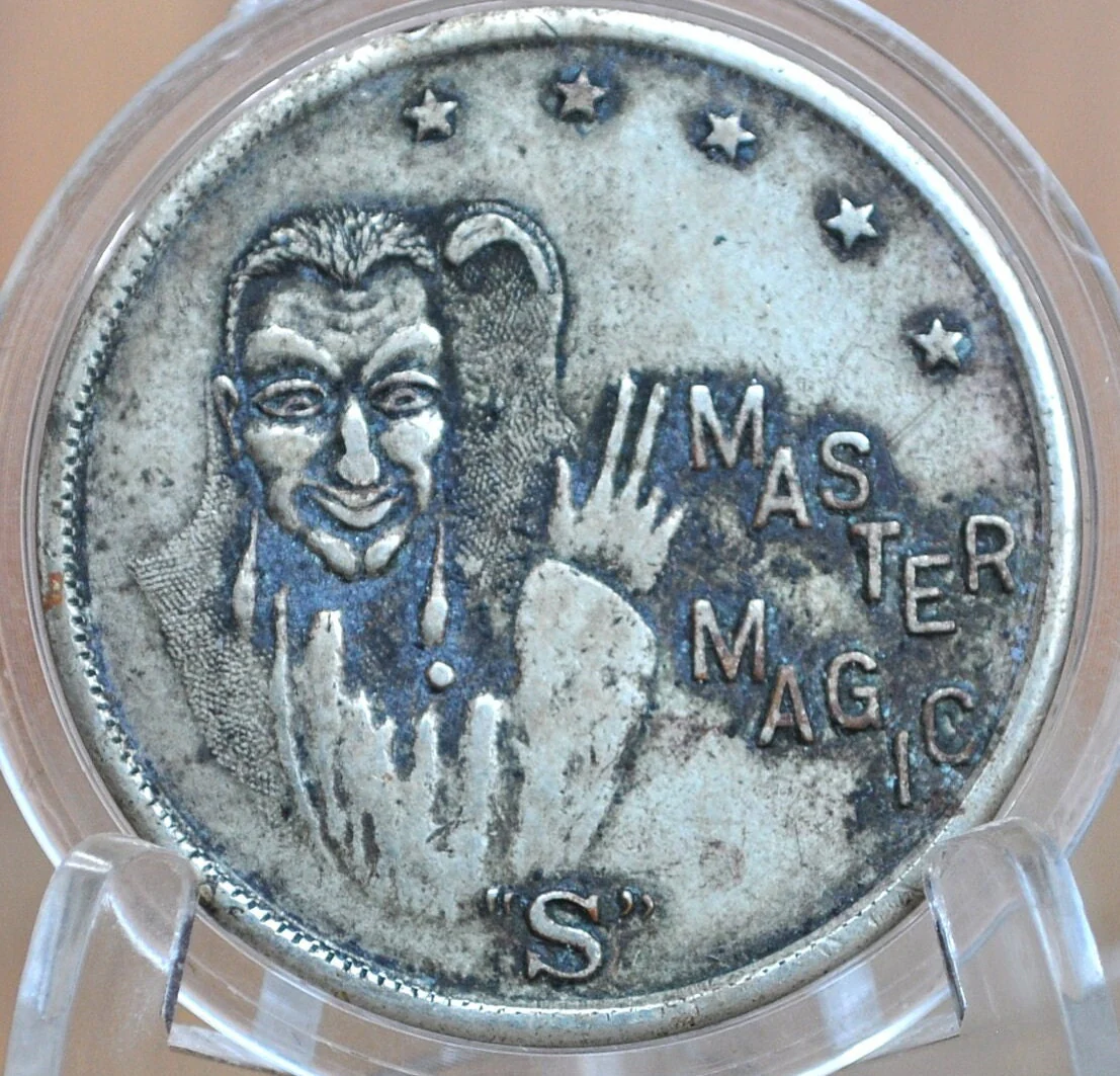 Master Magic Token - Unknown Origin, Unique Token - Magic Token, Occult Token - Master Magic S Token, Five 5 Pointed Stars - Image 2
