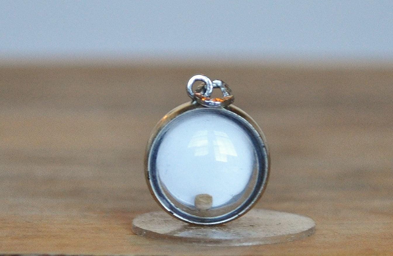 Amulet of Faith Mustard Seed Charm - Stamped and Tested Sterling Silver - Sterling Encased Mustard Seed - Matthew 17:20 - Image 2