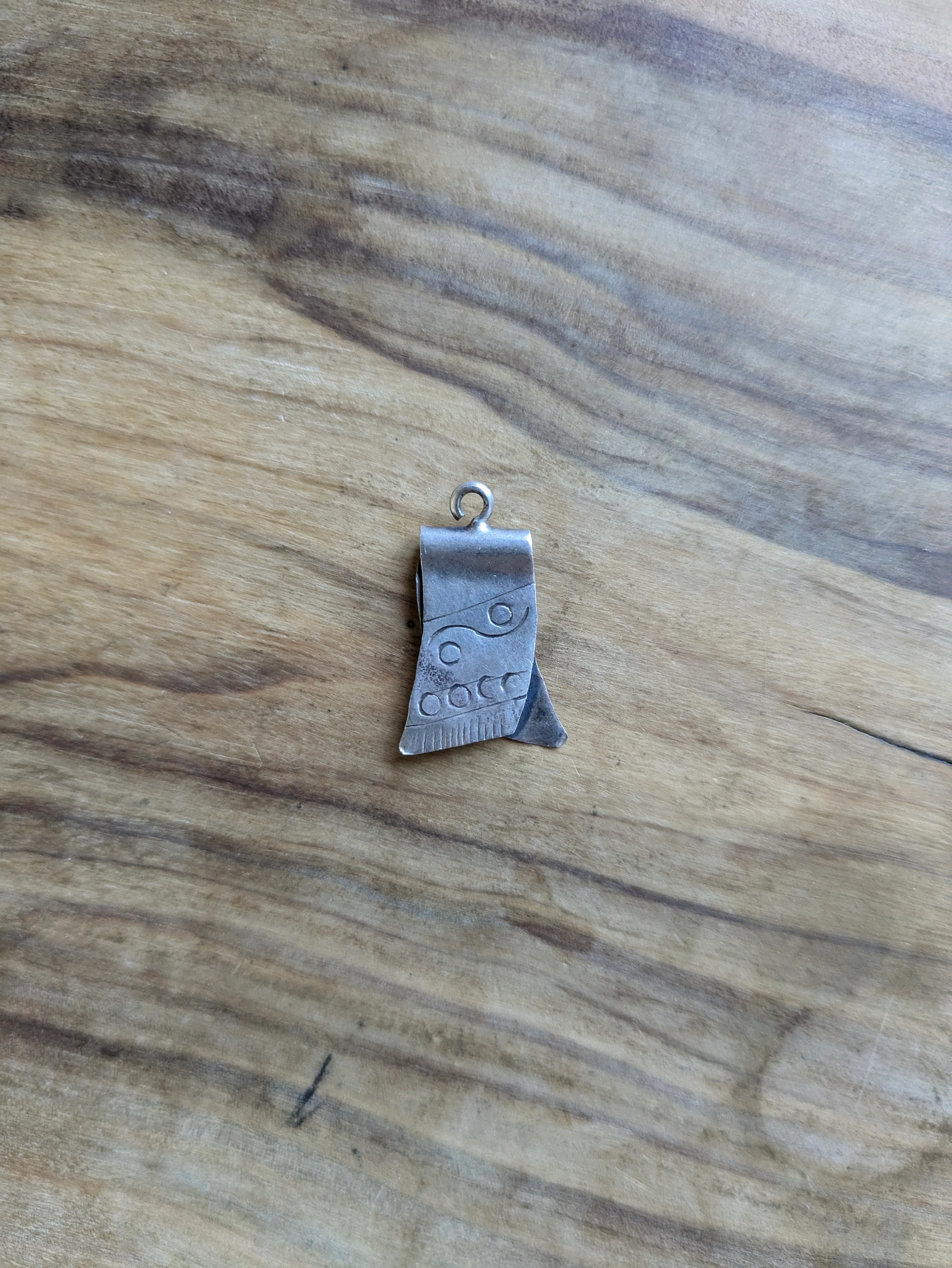 Sterling Silver Mexican Poncho Charm - Tested Sterling Silver - Mexican Handcrafted Charm - Image 2
