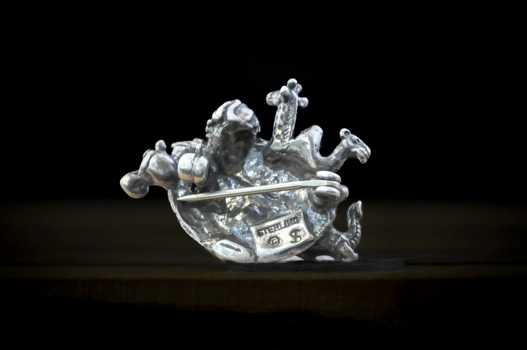 Sterling Silver Noah's Ark Pin - Stamped and Tested Sterling Silver - Biblical Pin - African Animals - Image 4