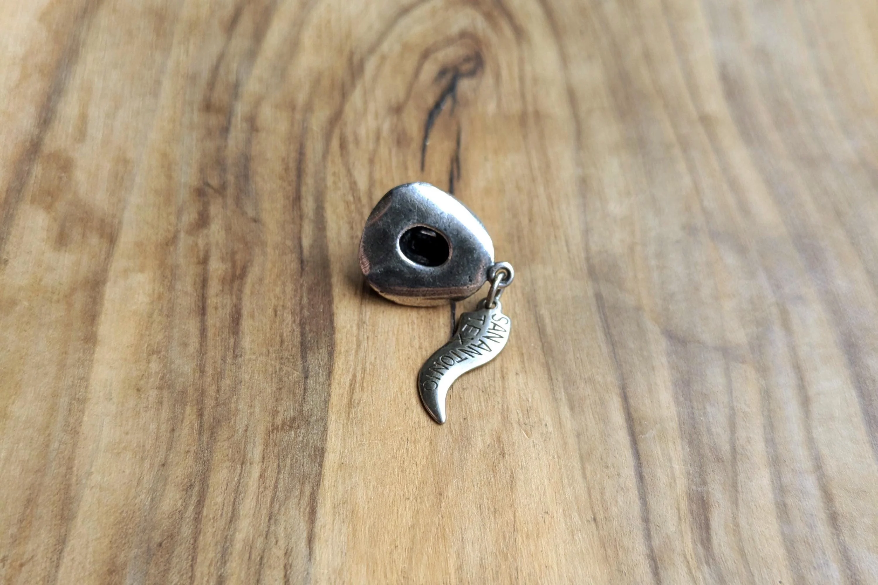 Sterling Silver San Antonio Texas Cowboy Hat Charm - Stamped and Tested Sterling Silver - Gus Style Cowboy Hat - Image 3