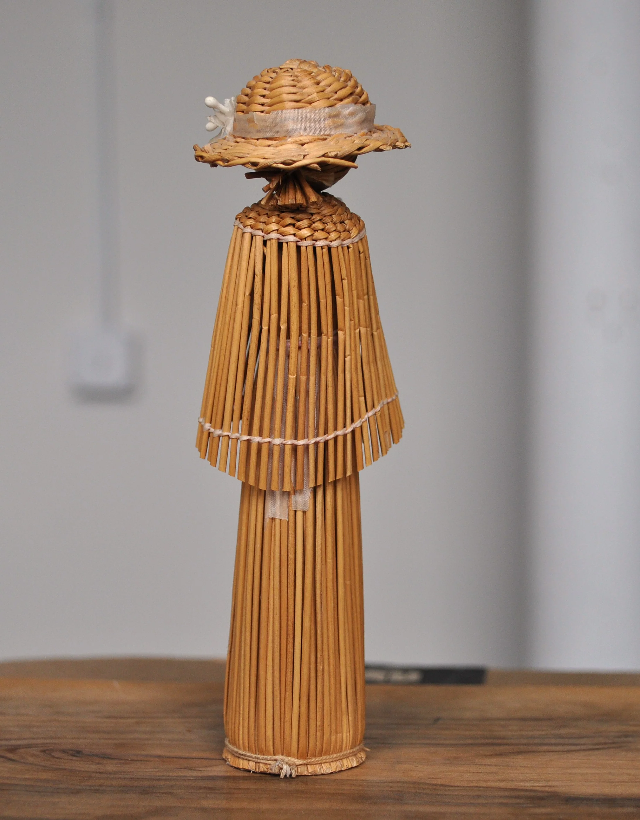 Antique Woven Straw Doll 1970s - 1970s Korean Vintage Woven Doll - Image 2