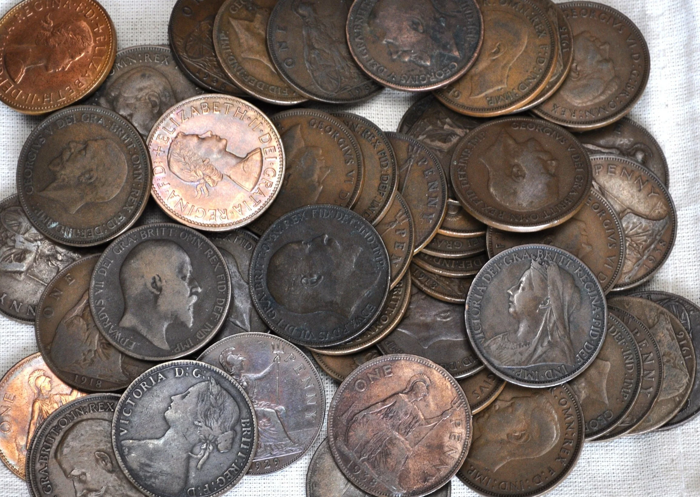 UK Pennies 1800s-1900s - Choose By Date and Grade - Great Britain Penny 10s 1920s and 1930s Penny - 10s 1920, 1921, 1929, 1930,& More - Image 4