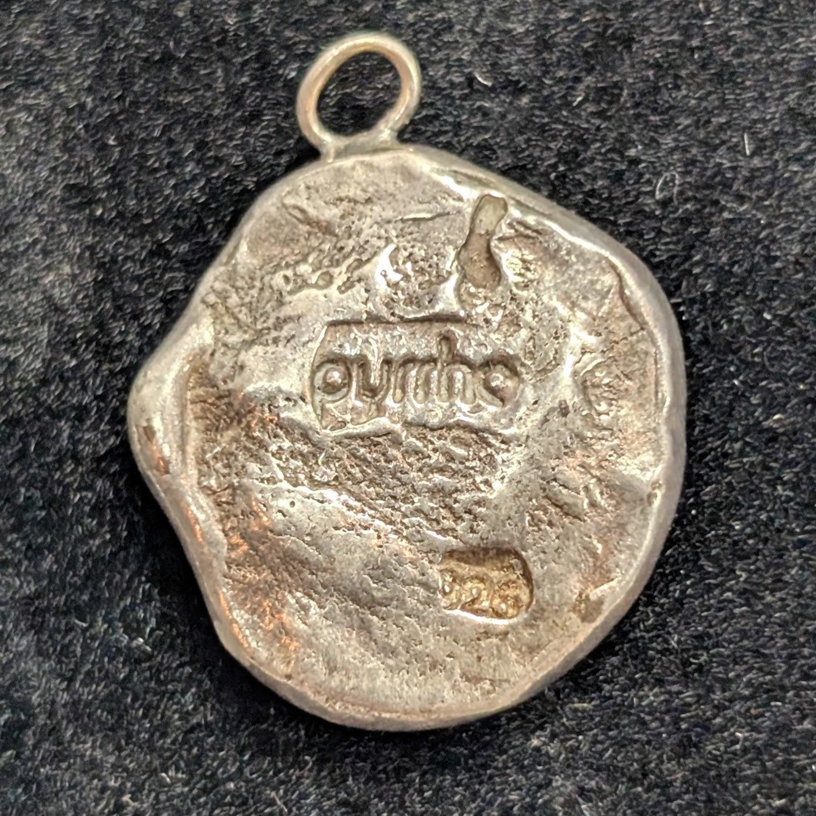 Sterling Irish SWALK 1800's Wax Seal Truth Love Charm Pendant 4 Grams 925 Silver - Image 2