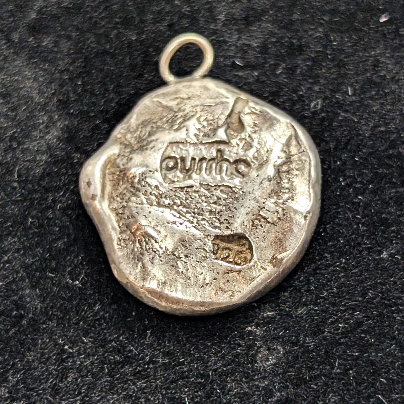 Sterling Irish SWALK 1800's Wax Seal Truth Love Charm Pendant 4 Grams 925 Silver - Image 4